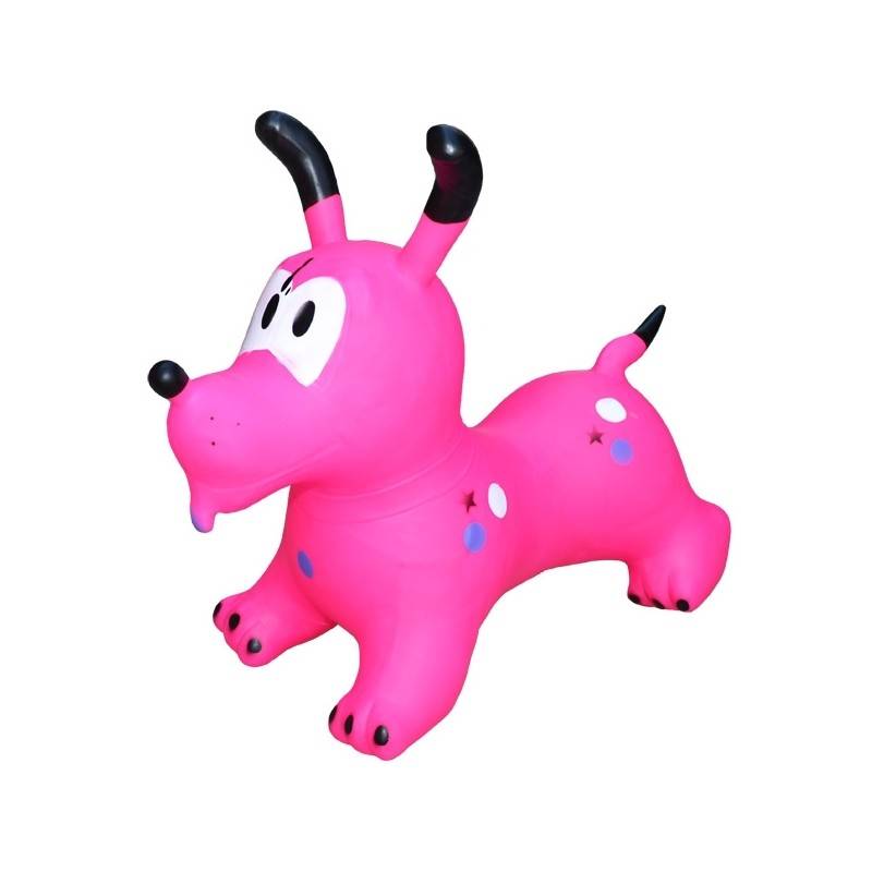 Jucarie gonflabila pentru copii, model Catel roz tip hop hop