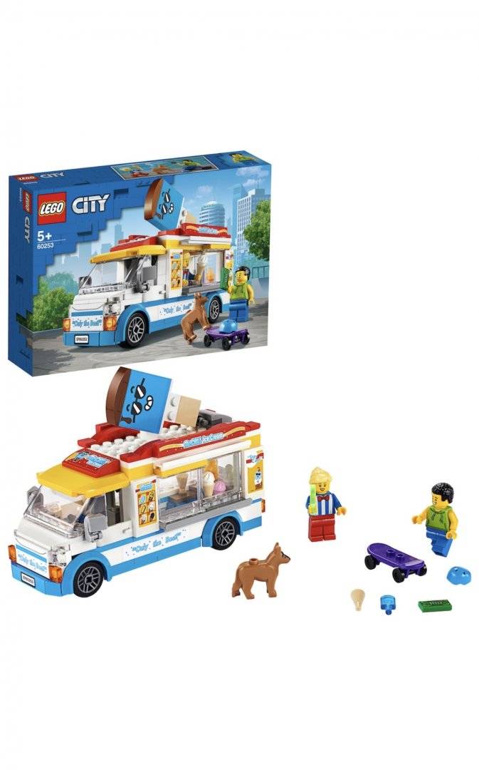 LEGO City - Furgoneta cu inghetata 60253, 200 piese
