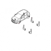 Aparatori noroi spate dedicate VW Multivan T6 2015->