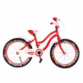 Bicicleta pentru copii 7-10 ani, rosu, frane C-Brake, 20 inch