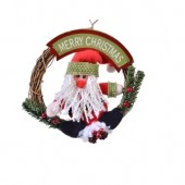 Coronita decorativa  Merry Christmas, BUR, 15 cm