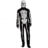 Costum schelet cu gluga pentru Halloween