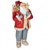 Figura decorativa a lui Mos Craciun cu cadouri pentru cei mici, 120 cm