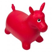 Jucarie tip hop hop pentru copii, gonflabila, model ponei, culoare rosu