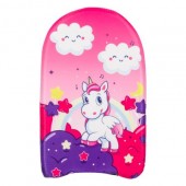 Placa pentru inot model Unicorn cu nori, 45 x 26 cm