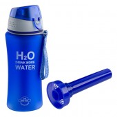 Recipient apa, H2O, albastru, 480 ml