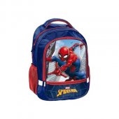 Rucsac model Spider Man cu doua compartimente, albastru/rosu, , 40x30x16 cm