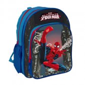 Rucsac pentru copii cu doua compartimente, model Spider Man, 40x30x16 cm