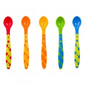 Set 5 lingurite colorate pentru copii, 16 cm