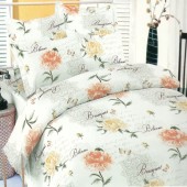 Set lenjerie de pat pentru 2 persoane, model Floral